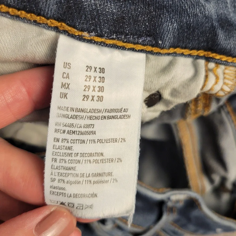 American Eagle Jeans Mens 29x30 Blue Original Boot Extreme Flex Bootcut Stretch